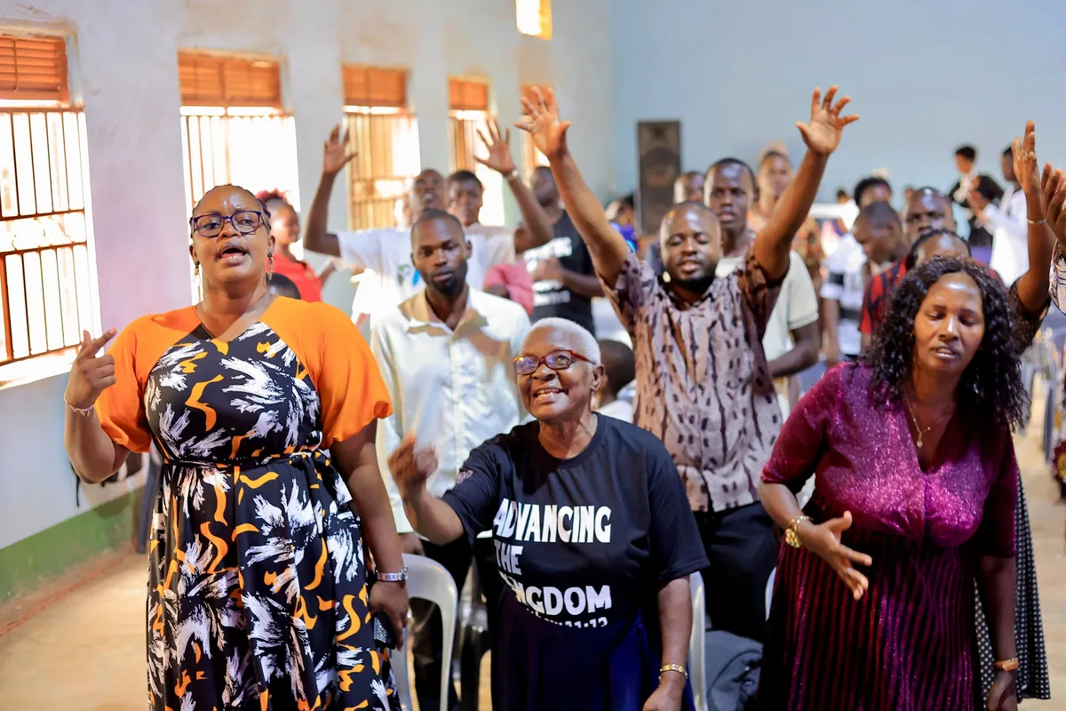 Women worshipping side by side