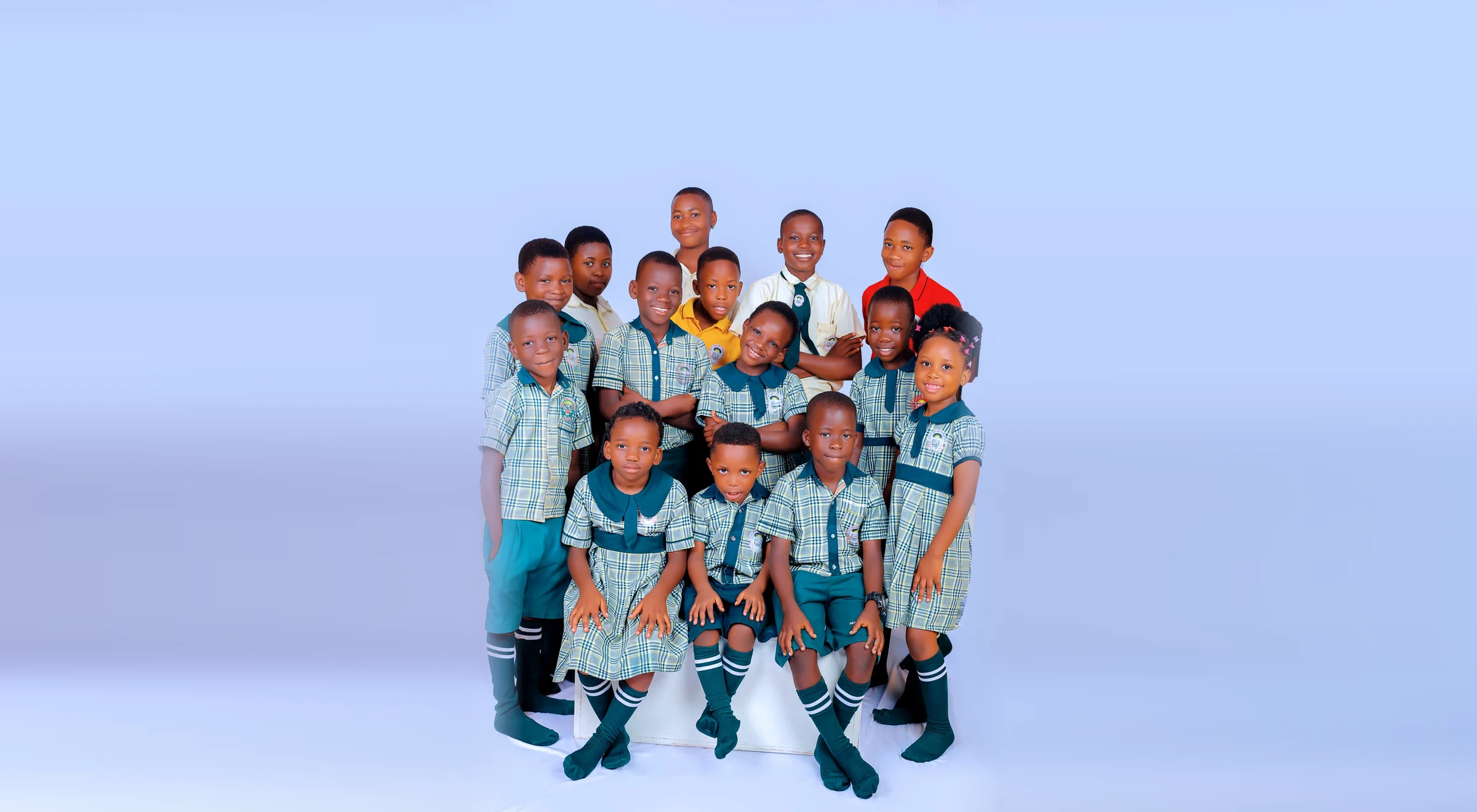 Pupils of Right Care Nursery and Primary School in their uniforms